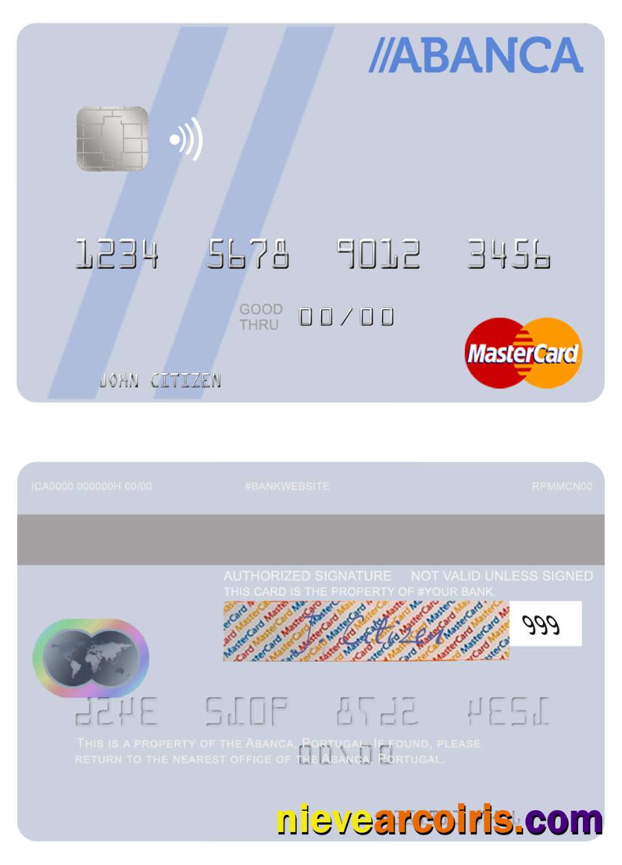 Portugal Abanca mastercard